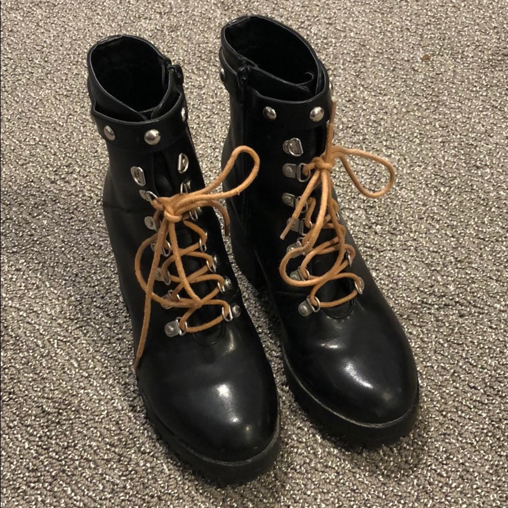 Black Biker Boots